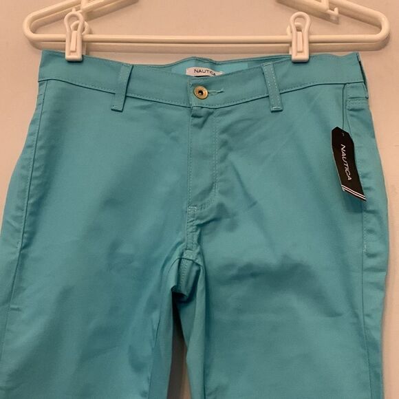 Nautica turquoise skinny ankle pants Size 4 NWT - Picture 3 of 8